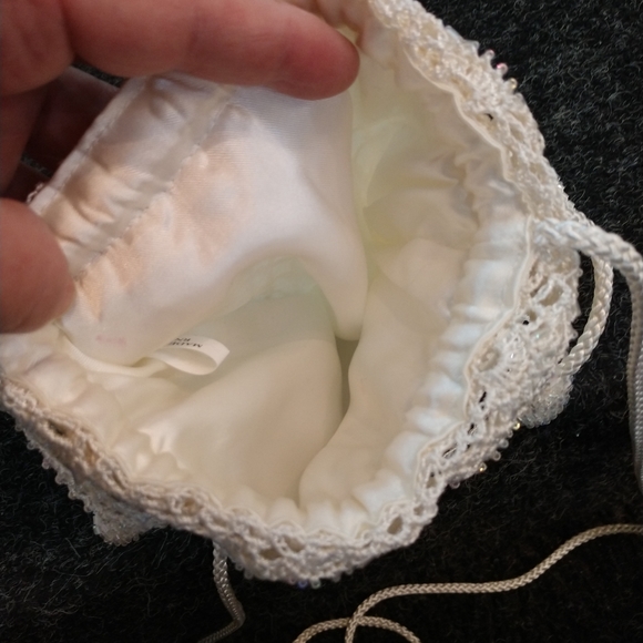 Beaded crochet purse - Picture 3 of 4